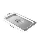 Ver imagem 2 de Tampa para Cuba Gastronômica de Inox Gn 1/4 Frigopro