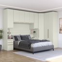Ver imagem 1 de Guarda-roupa 326,5 X 161,5cm de Canto Queen 9 Portas 9 Gavetas Seletto Henn - Areia Hp