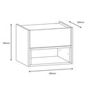 Ver imagem 6 de Kit 2 Mesas de Cabeceira Suspensa Florença 1 Gaveta Fendi/hannover - Casa D