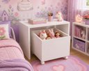 Ver mais imagens de Mesa de Atividades Infantil com Baú Porta Brinquedos e Livros
