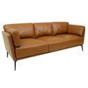 Ver imagem 2 de Sofá de Couro Lexus 3 Lugares Brown - Mempra