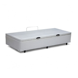 Cama Box Baú Solteiro 78 X 188 - Sintético Branco - 3