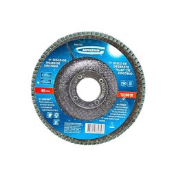 10 Disco Flap Zirconio, Grao 60 115mm X 22mm Gross - 2