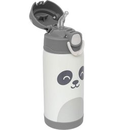 Garrafa Termica Infantil com Canudo Gumy 400ml Off White Buba 18063 - 4