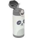 Ver imagem 4 de Garrafa Termica Infantil com Canudo Gumy 400ml Off White Buba 18063