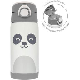 Garrafa Termica Infantil com Canudo Gumy 400ml Off White Buba 18063 - 5