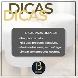 Kit 2 Puffs Pés em Madeira Maciça Redondo para Sala Cinza B3 - 3