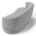 Ver imagem 6 de Poltrona Namoradeira Aisha 02 Lugares Orgânica Bouclê Cinza Claro - Desk Design