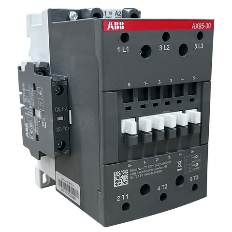 Contator Tripolar Abb Ax95-30-11-75 95a 200/220v 1na+1nf