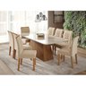 Conjunto para Sala de Jantar Mesa 210cm 8 Cadeiras Juliana Cimol - 1