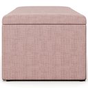 Ver imagem 7 de Calçadeira Recamier Baú Solteiro Dália W01 100cm Linho Rosa Estrutura Madeira Lyam Decor