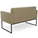 Ver imagem 7 de Sofá Namoradeira e 1 Poltrona Base Industrial Preto Ana Suede Marrom Rt - Ibiza