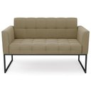 Ver imagem 6 de Sofá Namoradeira e 1 Poltrona Base Industrial Preto Ana Suede Marrom Rt - Ibiza