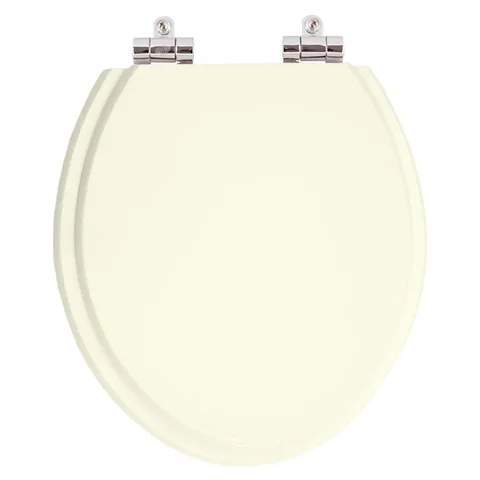 Assento Sanitario Poliester com Amortecedor Lirio Pergamon (Bege Claro) para Vaso Celite