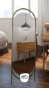 Ver imagem 3 de Espelho Decorativo de Chão Glam GG Dourado 2P 153x53cm Oblon