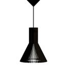 Ver imagem 1 de Luminária Teto tipo Pendente FUNIL MDF Completa -:Preta