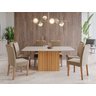Conjunto para Sala de Jantar Mesa 180cm Ana 6 Cadeiras Paola  - 1
