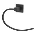 Ver imagem 1 de Porta Toalha Mãos Rosto Quadrado Metal Preto Black Banheiro