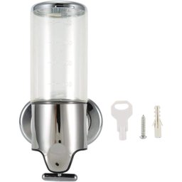 Suporte Dispenser Álcool Gel Shampoo Parede Sabonete 24cmx10cmx10cm - Transparente - 2