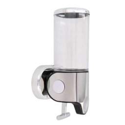 Suporte Dispenser Álcool Gel Shampoo Parede Sabonete 24cmx10cmx10cm - Transparente - 5