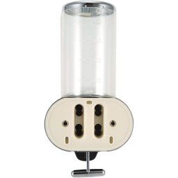 Suporte Dispenser Álcool Gel Shampoo Parede Sabonete 24cmx10cmx10cm - Transparente - 3