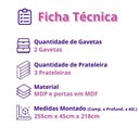 Ver imagem 6 de Cozinha Completa Nala Cristaleira 4 Pçs 9 Portas Mobilihouse Cinamomo/cinza Acetinado