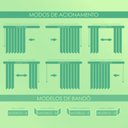 Ver imagem 3 de Persiana Vertical Tecido - Linha Angra - Offwhite Mescla Garcia 2,16m até 2,41m 1,6m até 1,89m