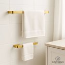 Ver imagem 2 de Kit Banheiro Quadrado 4 Peças + Ducha Higiênica Gold Abs