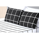 Ver imagem 2 de Jogo de cama solteiro lençol de baixo 188 cm x 88 cm moderno e macio kit 2 peças
