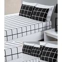 Ver imagem 3 de Jogo de cama solteiro lençol de baixo 188 cm x 88 cm moderno e macio kit 2 peças