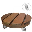 Ver imagem 1 de Suporte para Vaso de Planta Redondo Rodinhas Silicone 35cm