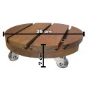 Ver imagem 3 de Suporte para Vaso de Planta Redondo Rodinhas Silicone 35cm