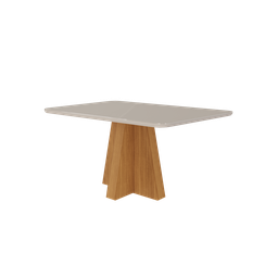 Conjunto de Jantar 4 Lugares Mesa Patrícia com Tampo de Vidro e 4 Cadeiras - 2