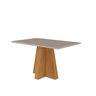 Conjunto Mesa com Vidro e 4 Cadeiras Sala de Jantar Mesa Patricia  - 3