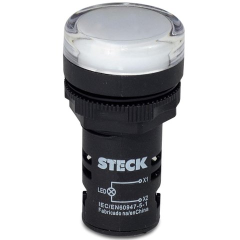Sinalizador Led 110v Branco - Slds1105 - Steck