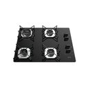 Ver imagem 3 de Cooktop 4 Bocas Terim Vidro Preto com 6 Apoios