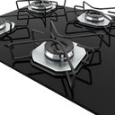 Ver imagem 4 de Cooktop 4 Bocas Terim Vidro Preto com 6 Apoios