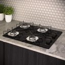 Ver imagem 2 de Cooktop 4 Bocas Terim Vidro Preto com 6 Apoios