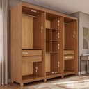 Ver imagem 5 de Guarda-Roupa Casal 6 Portas 4 Gavetas com Pés Mônaco