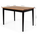 Ver imagem 3 de Mesa 6 Lugares Retangular Madeira Maciça Milena Preto