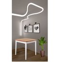 Ver imagem 2 de Mesa 4 Lugares 80x80cm Milena Branco/Marrom