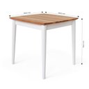 Ver imagem 3 de Mesa 4 Lugares 80x80cm Milena Branco/Marrom