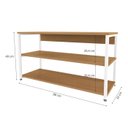 Ver imagem 3 de Sapateira Industrial 3 Prateleiras 88 Cm Li020 Canela Branco Kpb
