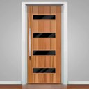 Ver imagem 1 de Adesivo para Porta Tema Madeira com Vidro 05- 63X210Cm