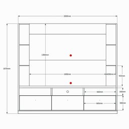 Home Vigo 2024 Painel P/ Tvs até 70" 3 Portas - Jequitiba/cinza Perolizado - 5