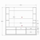 Ver imagem 5 de Home Vigo 2024 Painel P/ Tvs até 70" 3 Portas - Jequitiba/cinza Perolizado