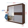 Guarda-roupa Casal 2 Portas 6 Gavetas 100% Mdf Ripado Coliseu - 4