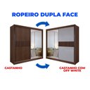 Ver imagem 7 de Guarda-roupa Casal 2 Portas 6 Gavetas 100% Mdf Ripado Coliseu