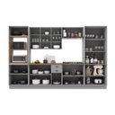 Ver imagem 5 de Cozinha Modulada Completa Americana 100% MDF 350cm com Rodapé Provence Multimóveis Crink-CPL002