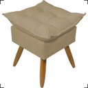 Ver imagem 4 de Kit 2 Poltronas Decorativas Para Recepção Manicure Sala De Estar + Puff Reforçado Suede